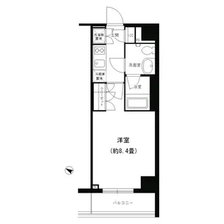 ポルト パルティーレ ヨコハマ【5階】の間取り