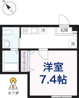 ハーミットクラブハウスSwing【1階】の間取り