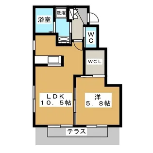さくらレジデンス みなみ野【1階】の間取り