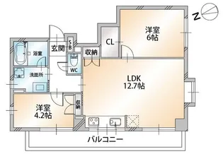 ハビテ小平【2階】の間取り