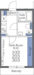 ユノ西船橋【3階】の間取り