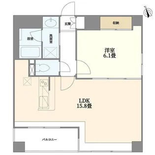 SAKURA RESIDENCE【5階】の間取り