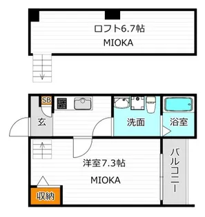 Il Castello【2階】の間取り