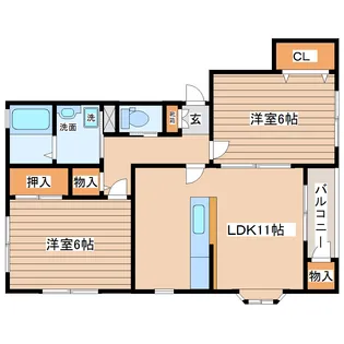 アステールB【2階】の間取り