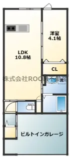 (仮称)高城町アパート A棟【1階】の間取り