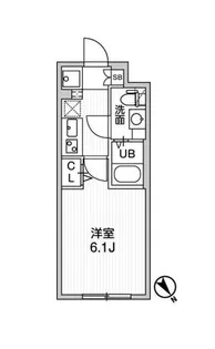 ウェルスクエアイズム武蔵小山II【2階】の間取り