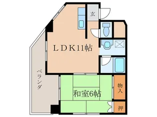 末広マンション【2階】の間取り