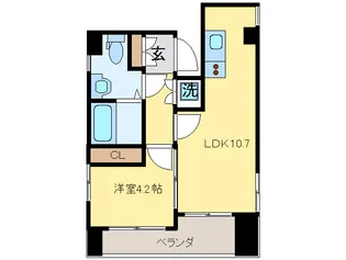 グランフォ-ス亀戸【8階】の間取り