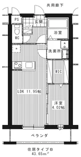 リュクス ドゥ ミネ(LUXE DE MINE)【4階】の間取り