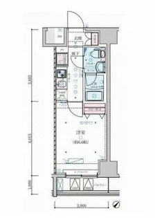 ジェノヴィア横浜関内IIスカイガーデン【11階】の間取り
