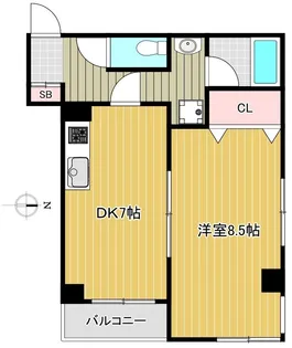 ハイリード・セイフウ【5階】の間取り
