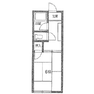 サンビュー塚本【2階】の間取り