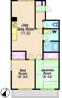 グレース岡本【1階】の間取り