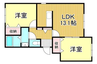 サニーハウス若草【3階】の間取り