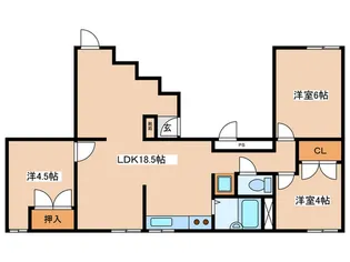 本厚木エグゼクティブマンション【1階】の間取り