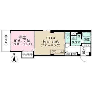 パレスマンション【1階】の間取り