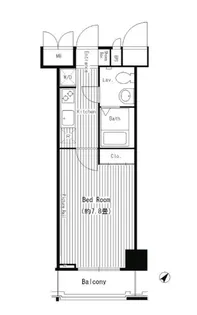 ハイトサーブル川崎【7階】の間取り