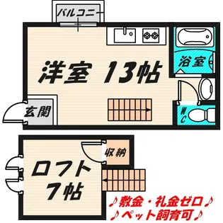 エトワルKII【5階】の間取り