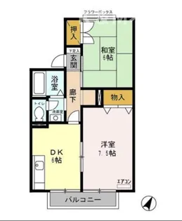 セジュールYK II【1階】の間取り