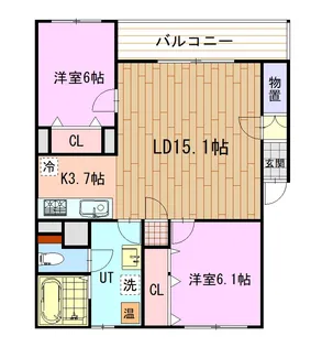 グランデ23【2階】の間取り