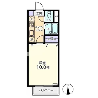 BEE FLAT【1階】の間取り