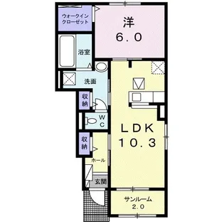 水稜郭 C【1階】の間取り