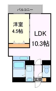 レジディア南一条イースト【11階】の間取り