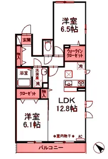 レジデンス永田【1階】の間取り