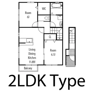 リヴィエール川浦【2階】の間取り