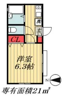 ラベンダーパレス【1階】の間取り