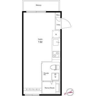 ブライトハウス町屋【2階】の間取り