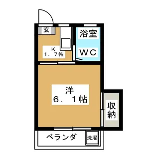 レヂデンスアシムラ【3階】の間取り