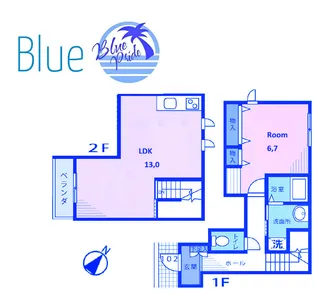 Tetti Verdi横浜B【2階】の間取り