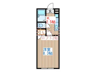 エスポワ-ル広瀬【1階】の間取り