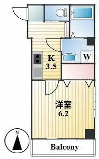 竹山ビル六番館【4階】の間取り