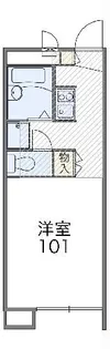 レオパレスJMアナハイム【1階】の間取り