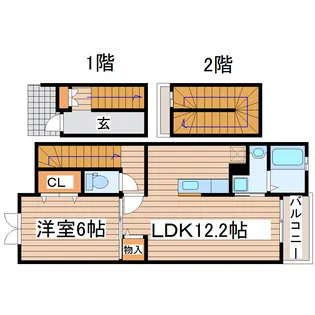 シャトレー ハピネスII【3階】の間取り