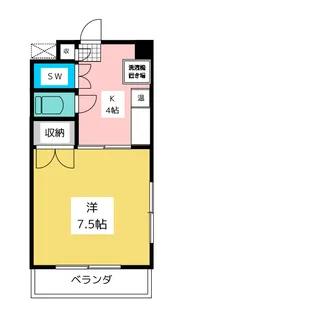 メゾンドアムール【4階】の間取り