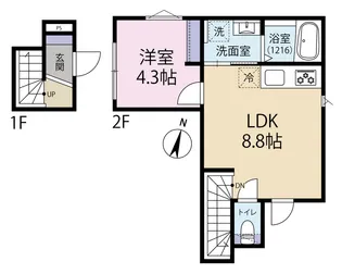 CHEST【2階】の間取り