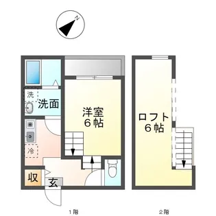 ハーモニーテラス鳴海町【1階】の間取り