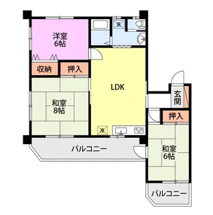 オリオンムーンライト【2階】の間取り