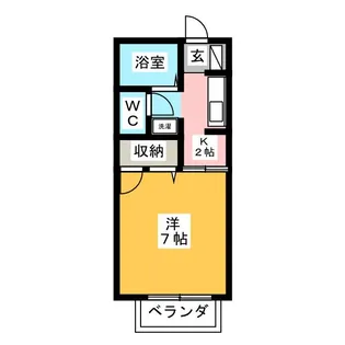 アルカサール【1階】の間取り