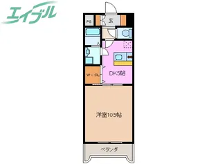 タウンエステート西浦【6階】の間取り