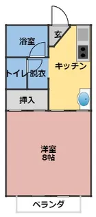 栗真ハイマートエクセル C棟【1階】の間取り