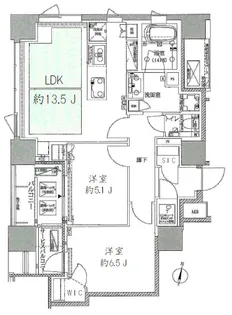 ザ・レジデンス平河町【3階】の間取り
