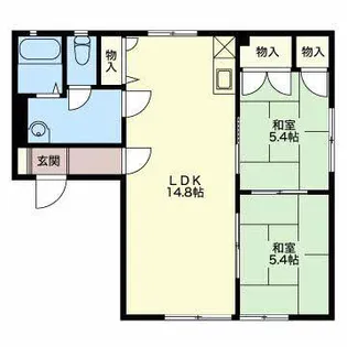 長良シュロス【1階】の間取り