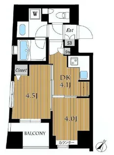 レックス赤坂レジデンス【2階】の間取り