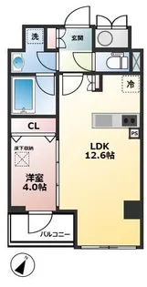 ルジェンテ・リベル日本橋濱町【6階】の間取り