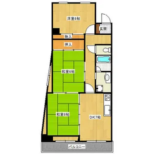 ユーアイビル【5階】の間取り