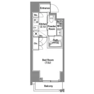 エスタート新宿【5階】の間取り